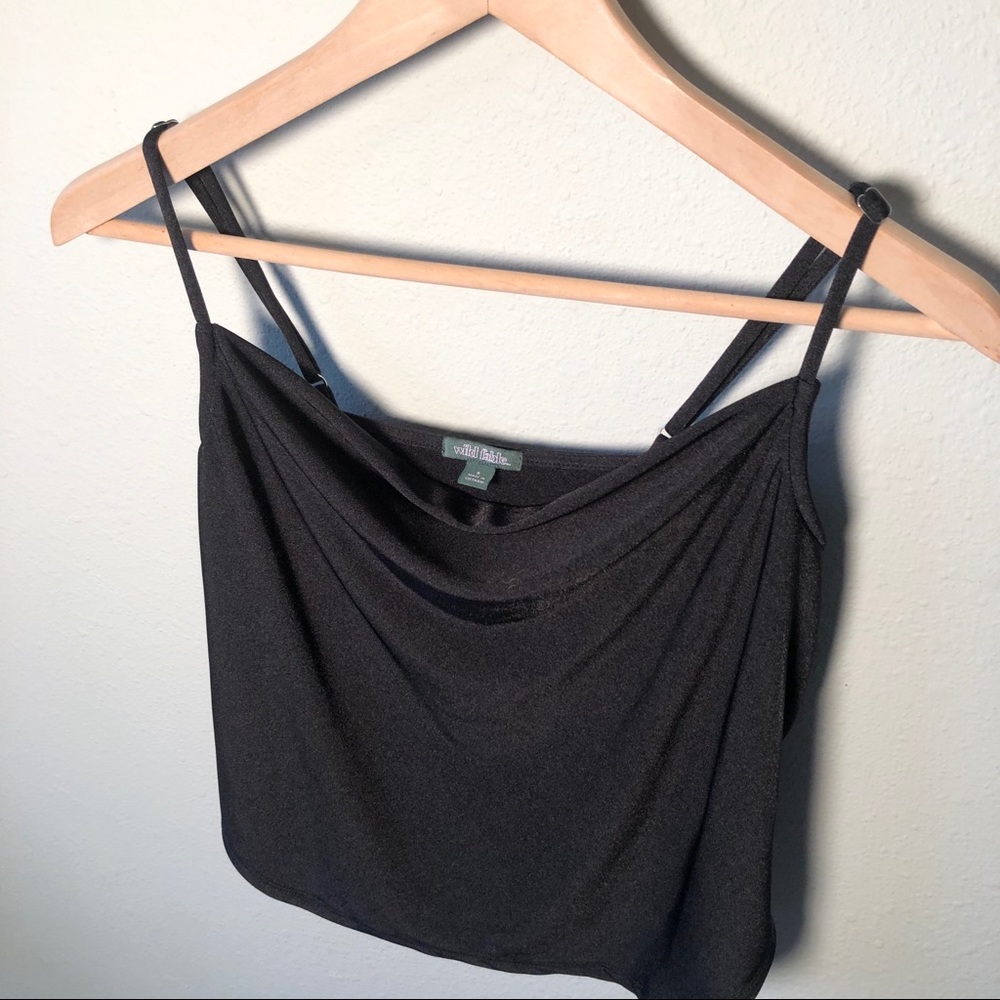 Wild fable black crop top